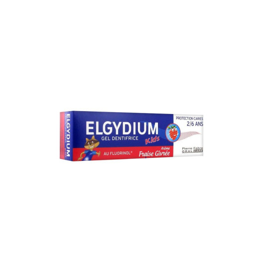 Elgydium Dentifrice Kids 2-6 ans Fraise Givrée 50ml