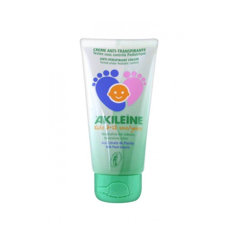 Akiléïne Kids Crème Anti-transpirante Pieds 3-12 ans 75ml