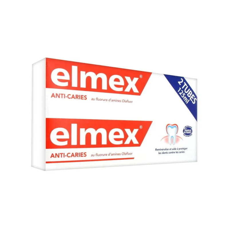 Elmex Dentifrice Anti-Caries Lot de 2X125ml