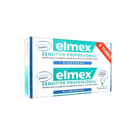 Elmex Dentifrice Blancheur Professional LOT 2x75ml