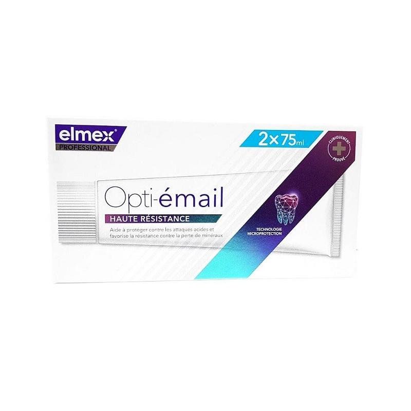 Elmex Opti-émail Dentifrices Haute Résistance 2x75ml