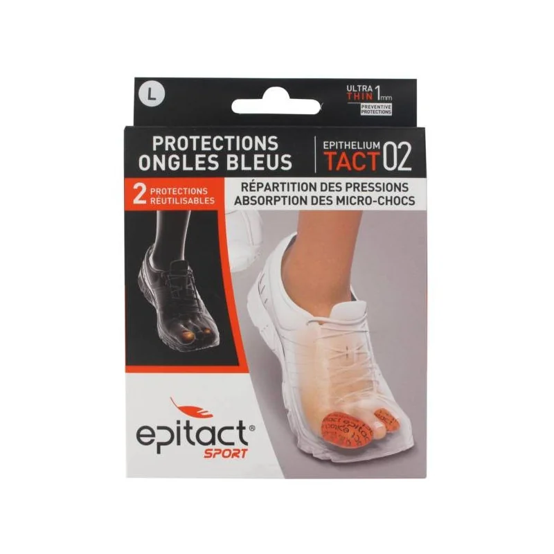 Epitact Sport Protections Ongles bleus Taille L 2 pièces