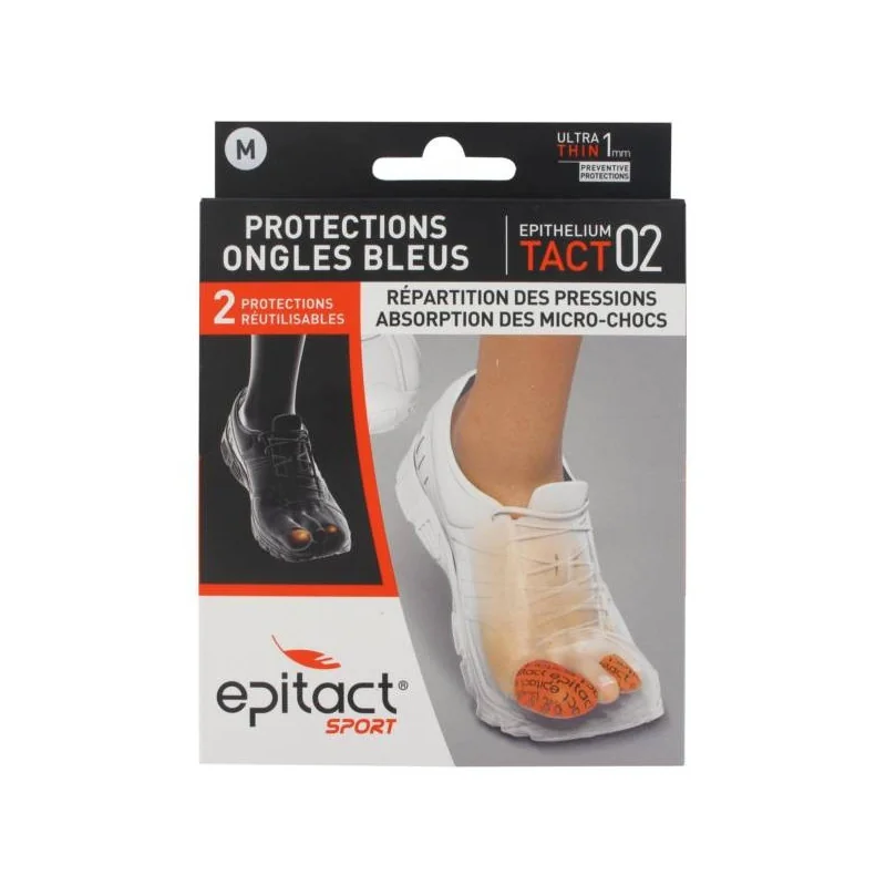 Epitact Sport Protections Ongles bleus Taille M 2 pièces