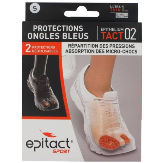 Epitact Sport Protections Ongles bleus Taille S 2 pièces