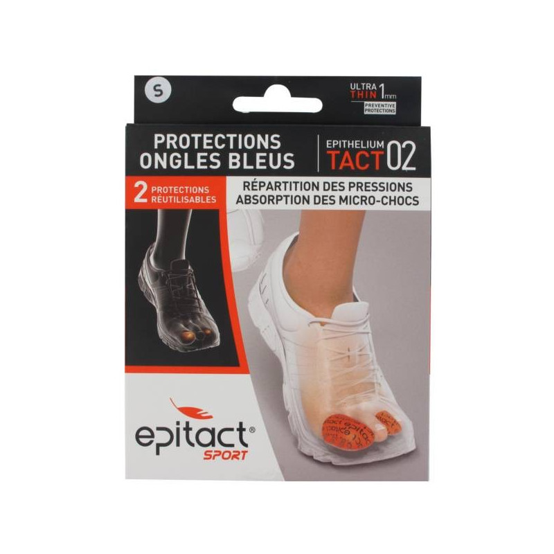 Epitact Sport Protections Ongles bleus Taille S 2 pièces