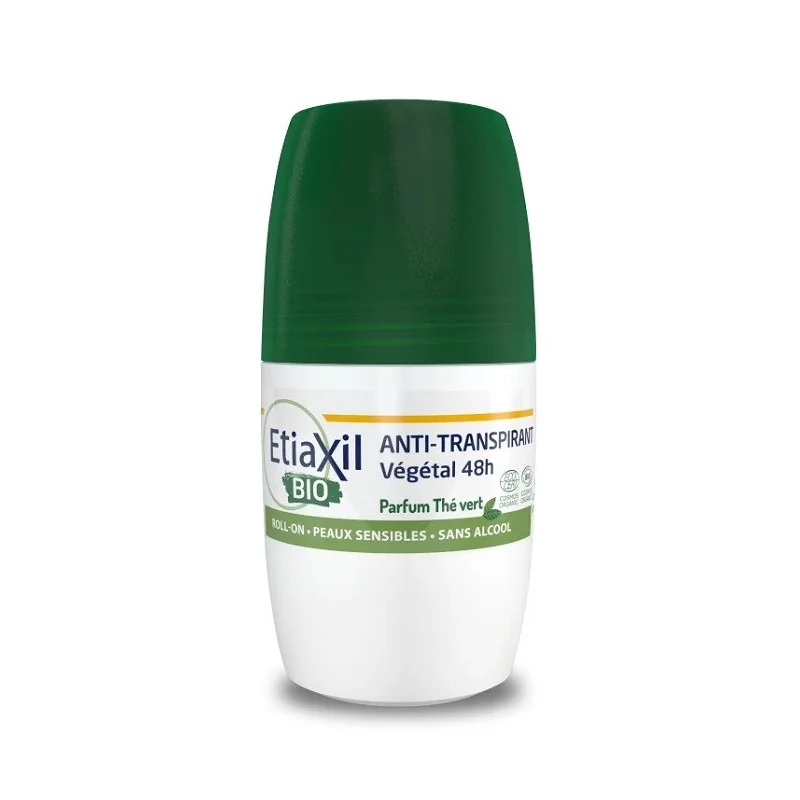 Etiaxil Anti-transpirant Bio Végétal Thé Vert 48 Heures 50ml