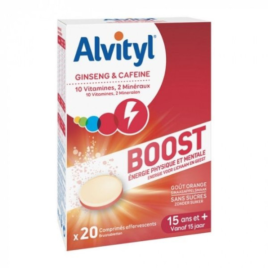 Alvityl Boost 20 Comprimés Effervescents