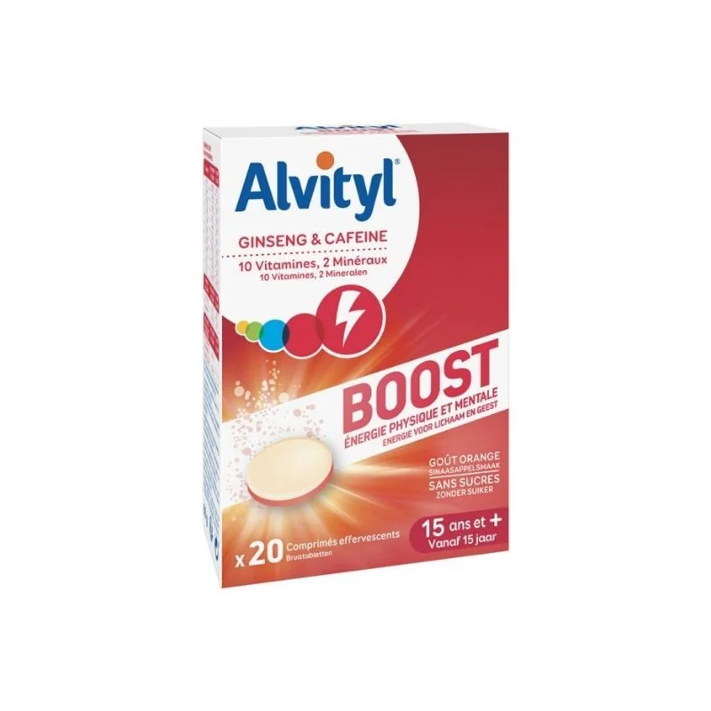 Alvityl Boost 20 Comprimés Effervescents
