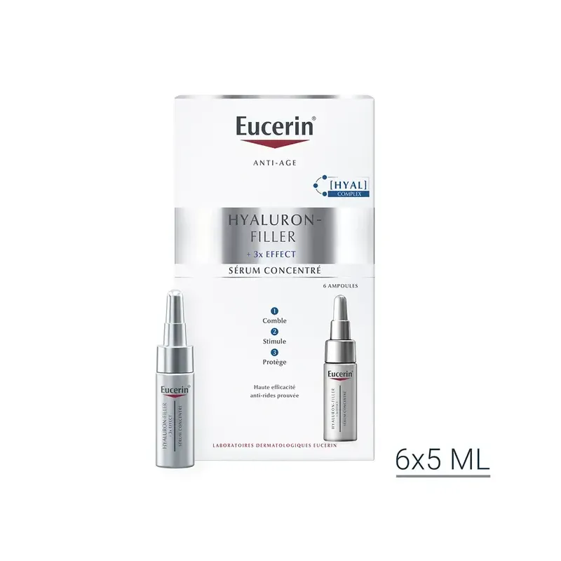 Eucerin Hyaluron Filler +3X Effect Sérum Concentré 6x5ml