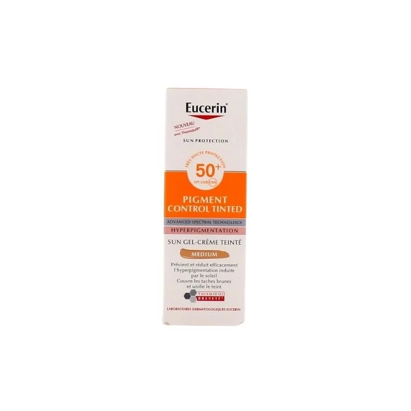 Eucerin Pigment Control Tinted Sun Gel-Crème SPF 50+ Teinté Medium 50ml