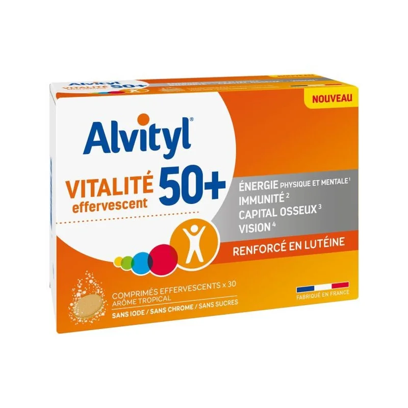 Alvityl Vitalité 50+ 30 Comprimés Effervescents