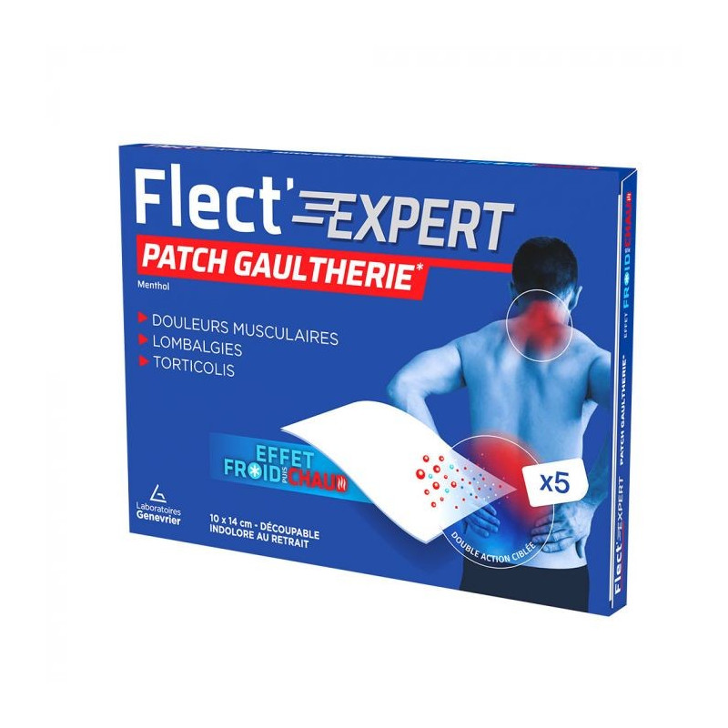 Flect'Expert 5 Patch Gaultherie Menthol 10x14cm