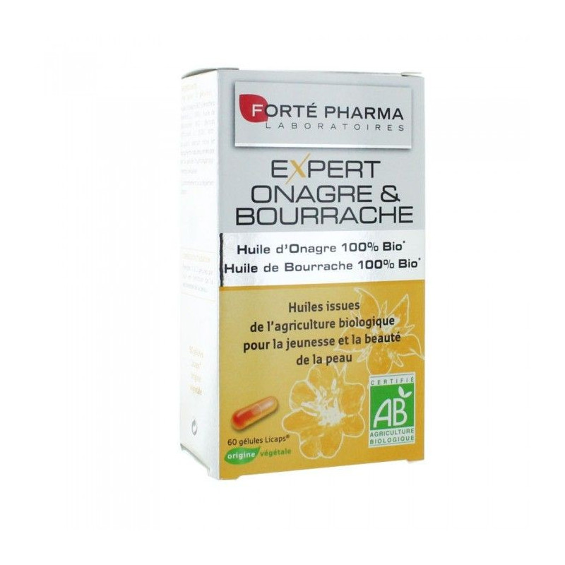 Forte Pharma Expert Onagre et Bourrache 60 gélules licaps BIO