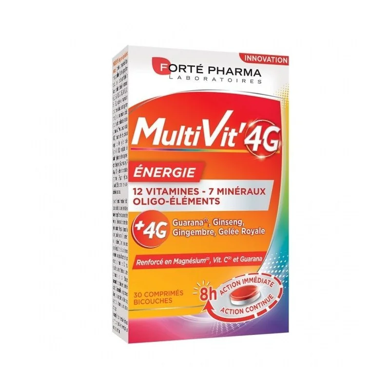 Forte Pharma Forté Multivit' 4G Energie 30 Comprimés