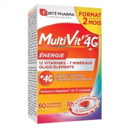 Forte Pharma Forté Multivit' 4G Energie 60 Comprimés
