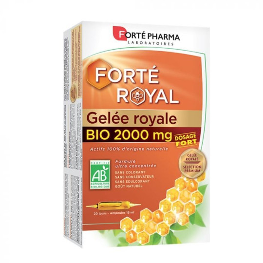 Forté Pharma Forté Royal Gelée Royale Bio Fort 20 Ampoules de 10ml