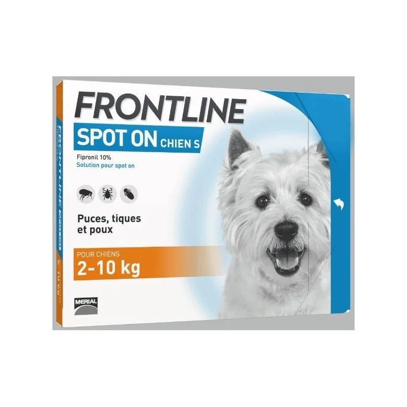 Frontline Spot On Chien S 2-10 kg 4 pipettes