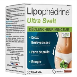 3 C Pharma Lipophédrine Ultra Svelt Déclencheur Minceur 14 Sachets