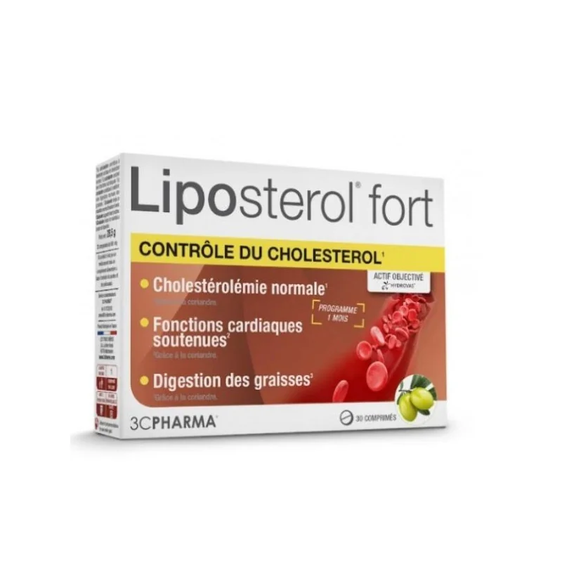 3 C Pharma Lipostérol Fort 30 comprimés