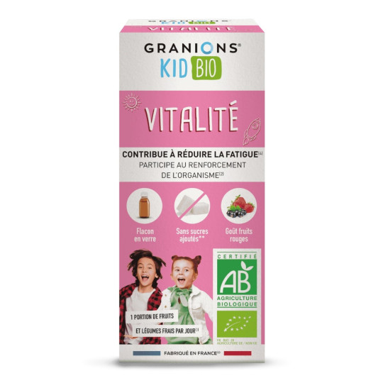 Granions Kid Bio Vitalité Fruits Rouges 125ml