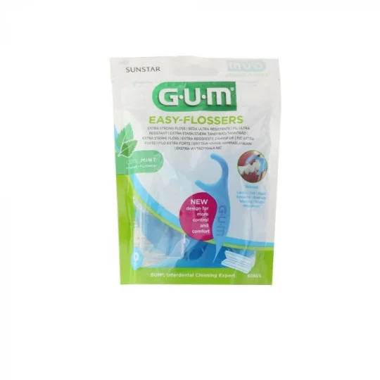 Gum Easy Flossers 30 Fils Dentaire Ultra Résistants