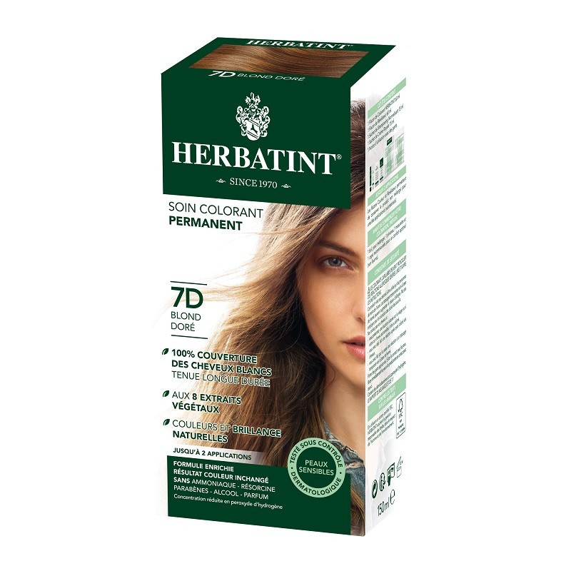 Herbatint Coloration Permanente Naturelle 150ml-7D. Blond doré