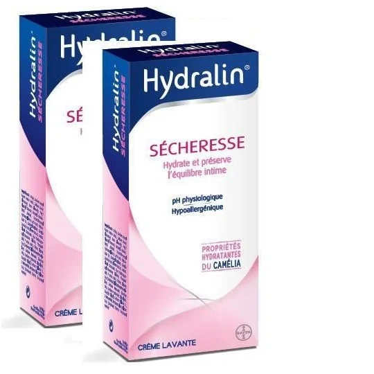 Hydralin Sècheresse Crème lavante intime 2x200ml