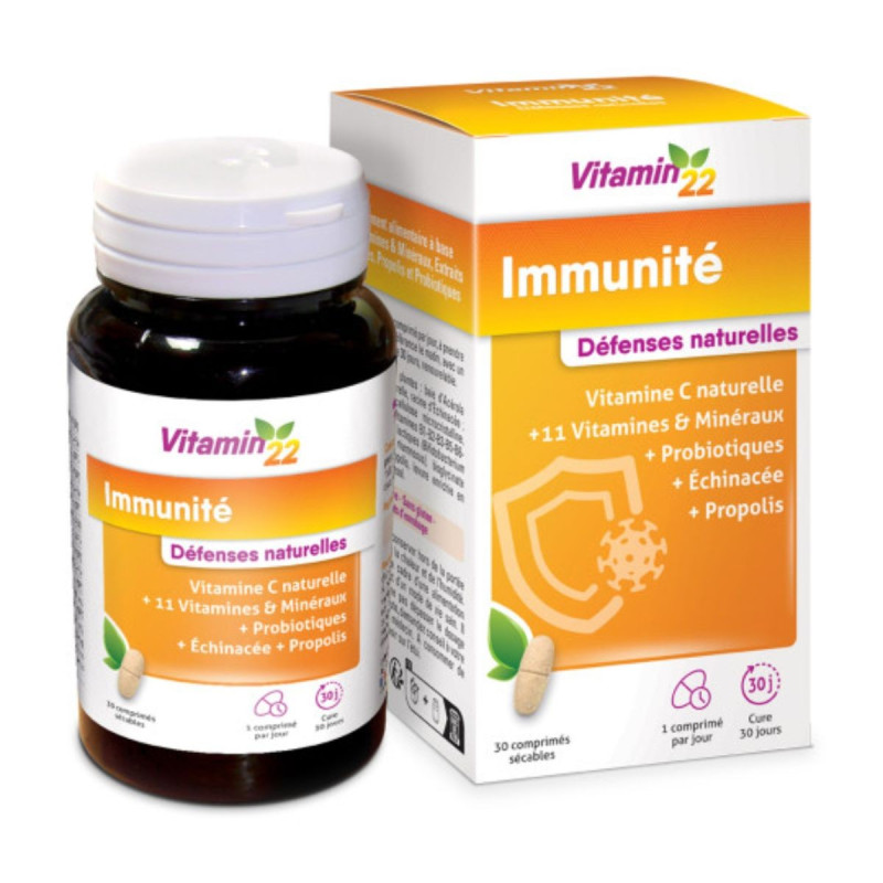 Ineldea Vitamin22 Immunité Défenses Naturelles 30 comprimés