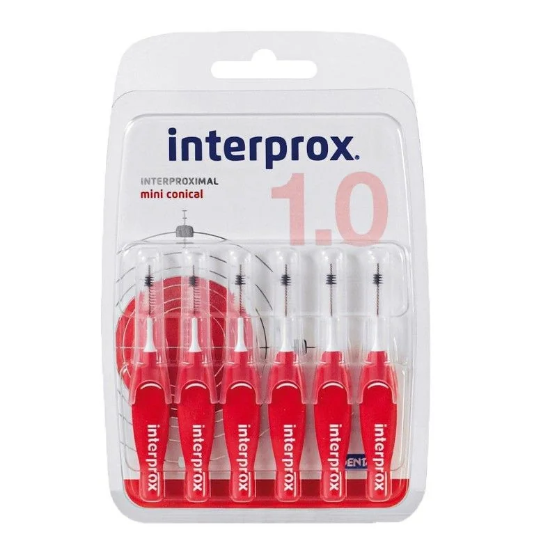 Interprox Mini Conical Rouge 1mm x6