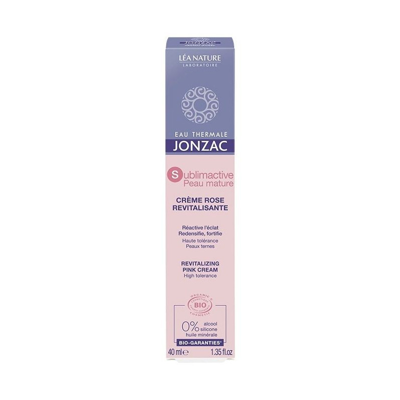Jonzac Sublimactive Peau Mature Crème Rose Bio 40ml