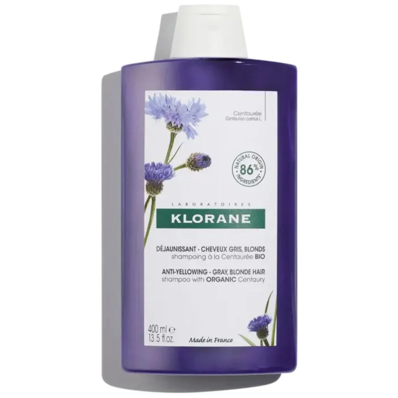 Klorane Centaurée Shampooing Déjaunissant 400ml