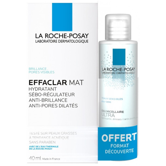 La Roche Posay Effaclar Mat 40ml+ Effaclar Eau Micellaire 50ml Offerte