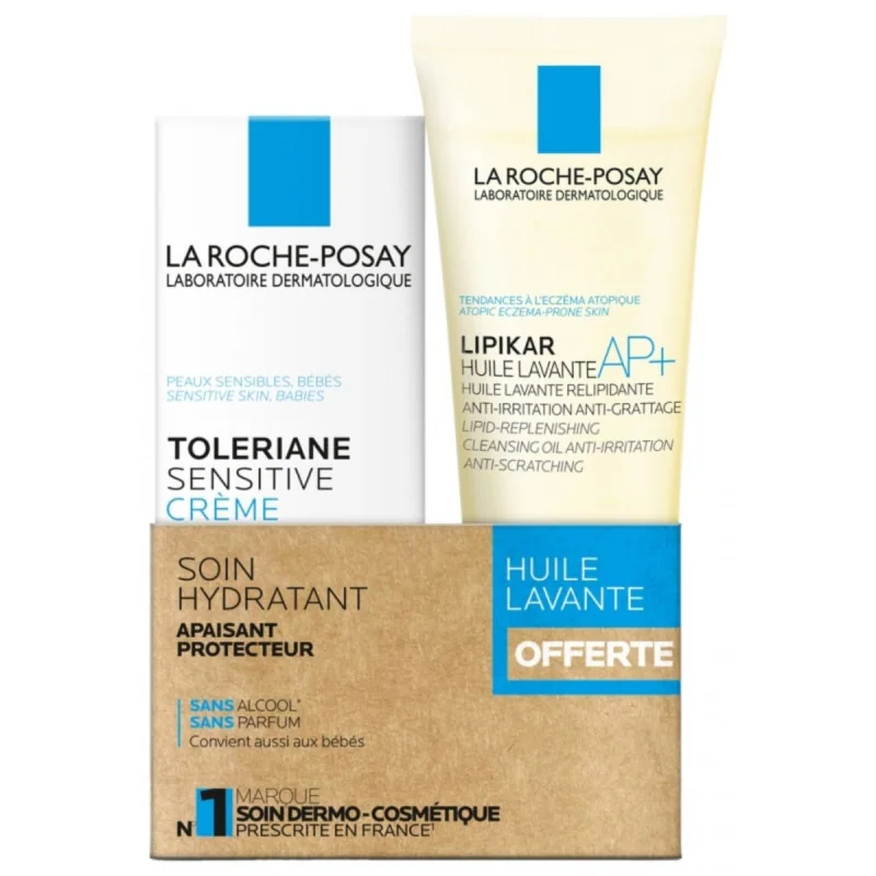 La Roche PosayToleriane Sensitive Crème 40ml+Lipikar Huile Lavante AP+ 100ml OFFERTE