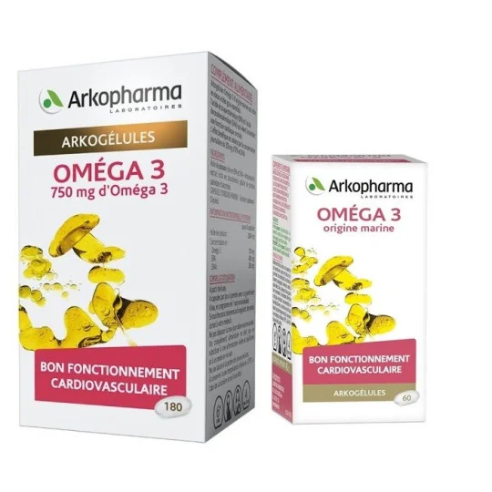 Arkogélules Omega 3 180 capsules + 60 Gélules Offertes