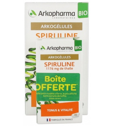 Arkogélules Spiruline Bio 150 gélules + 45 gélules Offertes