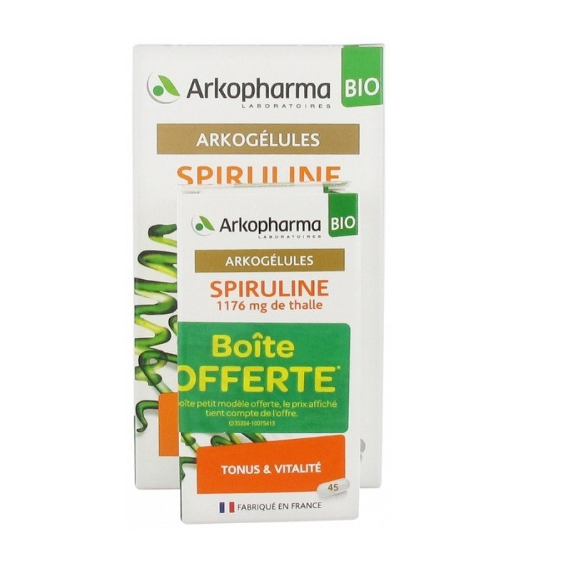 Arkogélules Spiruline Bio 150 gélules + 45 gélules Offertes