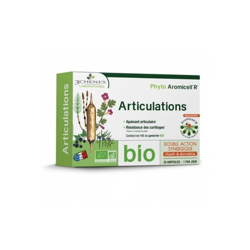 Les 3 Chênes Phyto Aromicell'R Articulations Bio 20 Ampoules