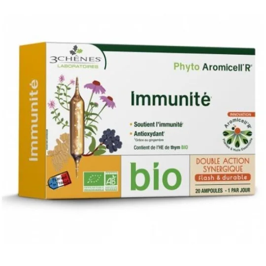 Les 3 Chênes Phyto Aromicell'R Immunité Bio 20 Ampoules