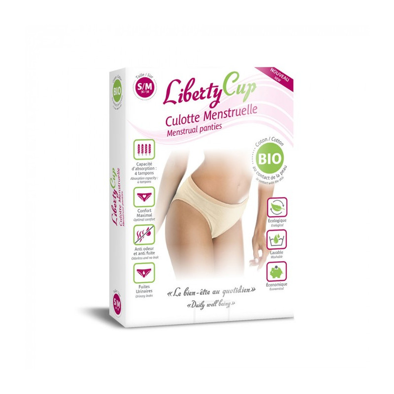 Liberty Cup Culotte Menstruelle Coton Bio Nude S/M