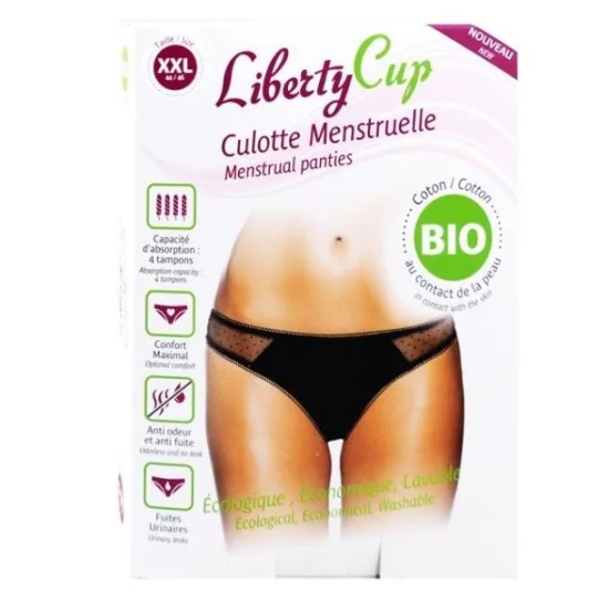 Liberty Cup Culotte Menstruelle Coton Bio Plumetis XXL