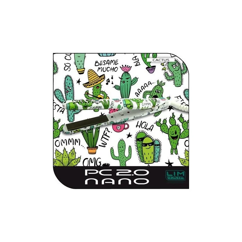 Lim Hair Fer à Lisser de Voyage 2.0 Nano -Cactus Fun