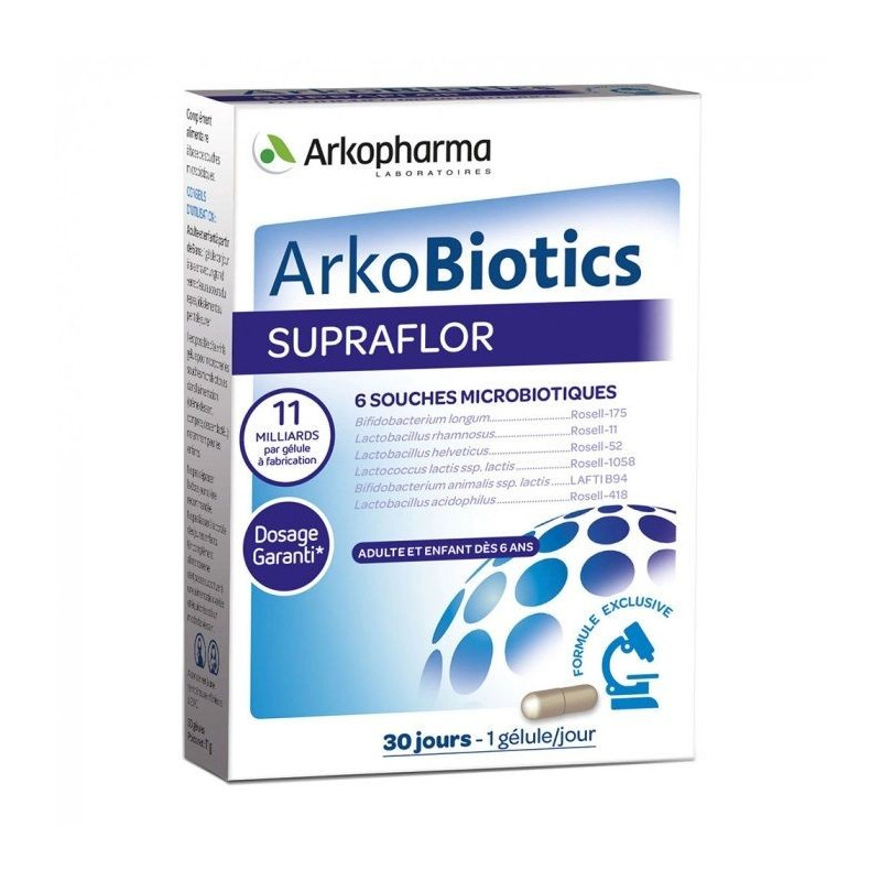 Arkopharma Arkobiotics Supraflor 30 Gelules