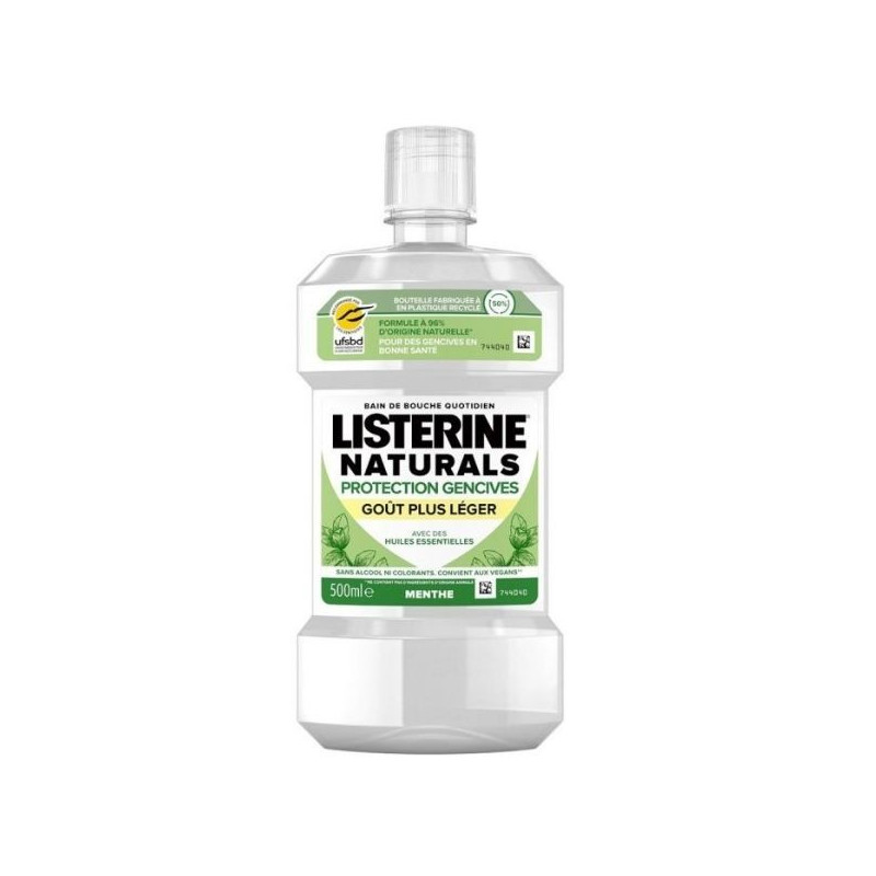 Listerine Naturals Protection Gencives Goût Plus Léger 500ml
