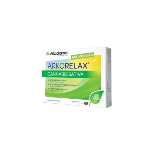 Arkopharma Arkorelax Cannabis Sativa 30 comprimés