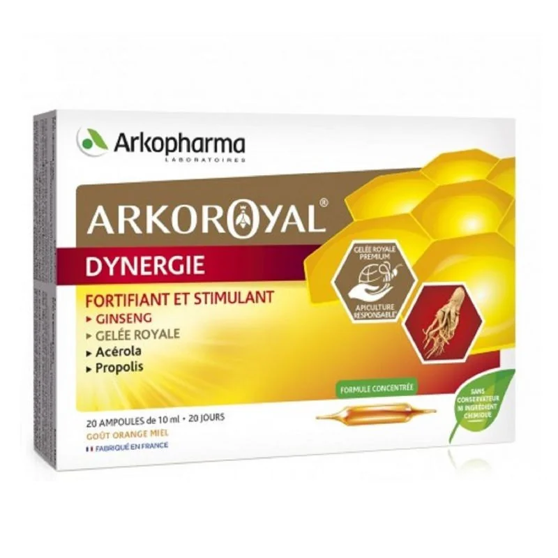 Arkopharma Arkoroyal Dynergie 20 ampoules X 10ml