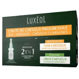 Luxéol Chute de Cheveux Progressive 14X6ml+Shampooing Antichute 200ml Offert