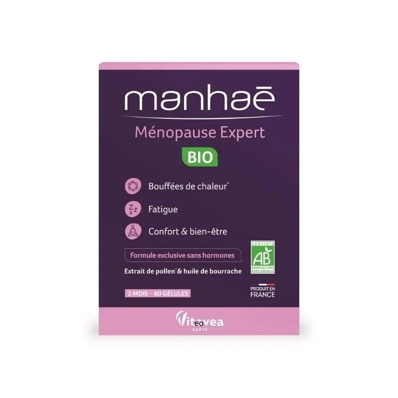 Manhaé Ménopause Expert Bio 60 Gélules