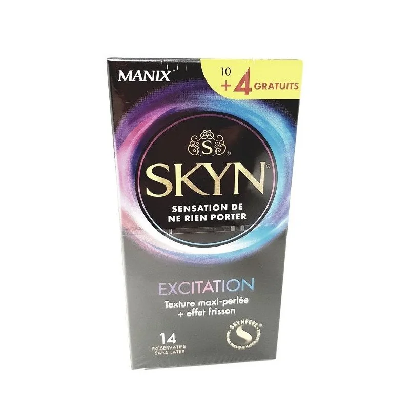 Manix Skyn Excitation 10 Préservatifs sans Latex+ 4 OFFERTS