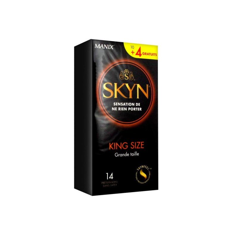 Manix Skyn King Size Préservatifs Sans Latex 10+ 4 Offerts