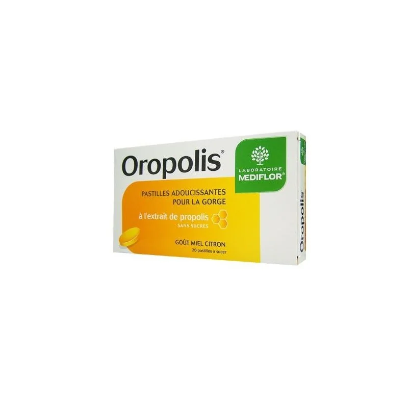 Médiflor Oropolis Pastilles Gorge Propolis 20 pastilles